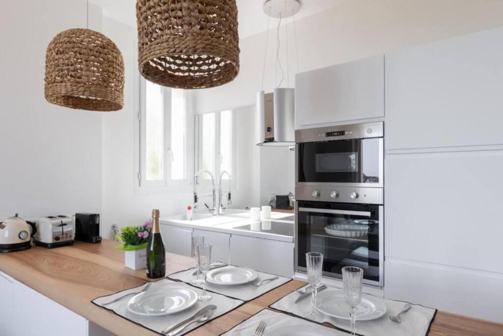 Petit Paradis A Sanary Avec Vue Mer Wifi Et Clim Esterno foto