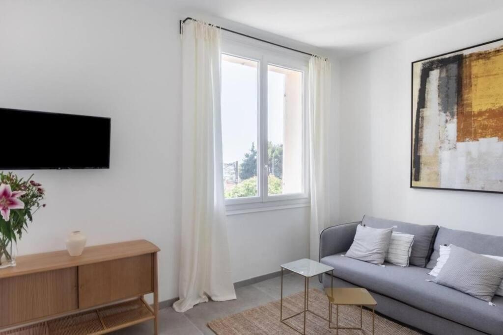Petit Paradis A Sanary Avec Vue Mer Wifi Et Clim Esterno foto
