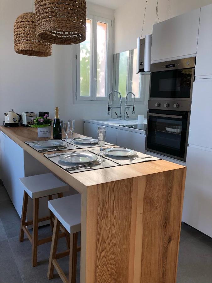 Petit Paradis A Sanary Avec Vue Mer Wifi Et Clim Esterno foto