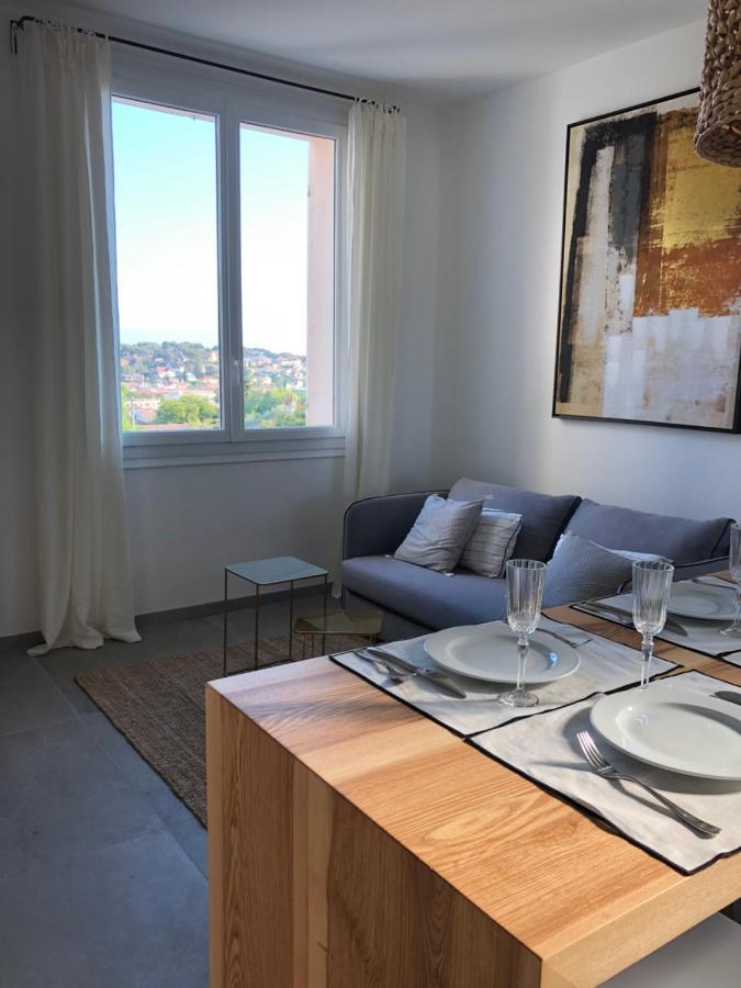 Petit Paradis A Sanary Avec Vue Mer Wifi Et Clim Esterno foto